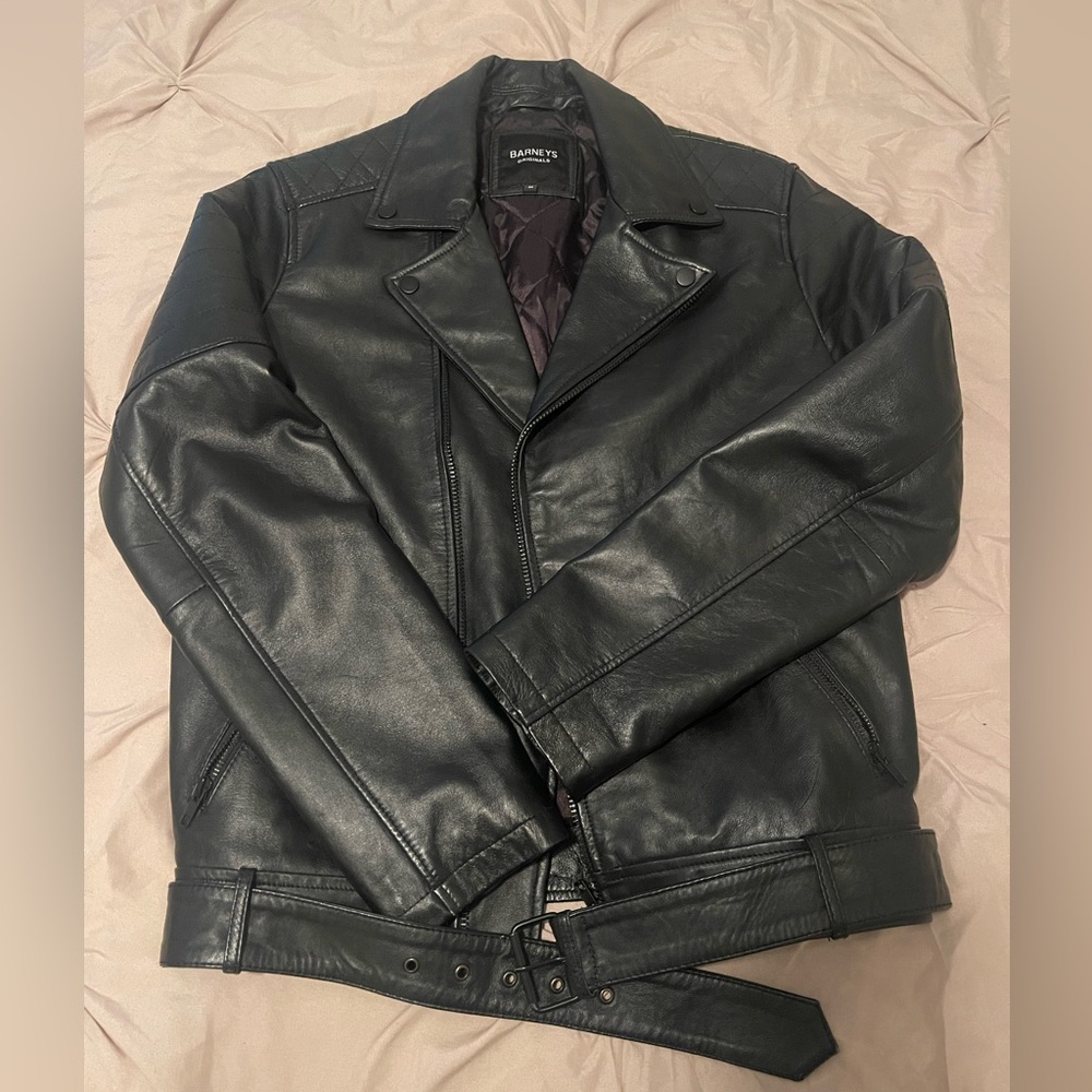 Men’s Leather Biker Jacket